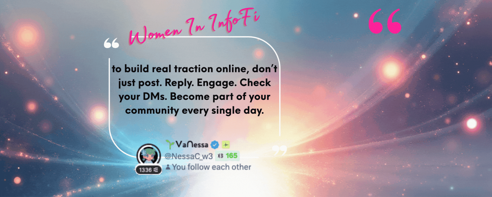 Women In InfoFi - Episode 1: @nessaac_w3